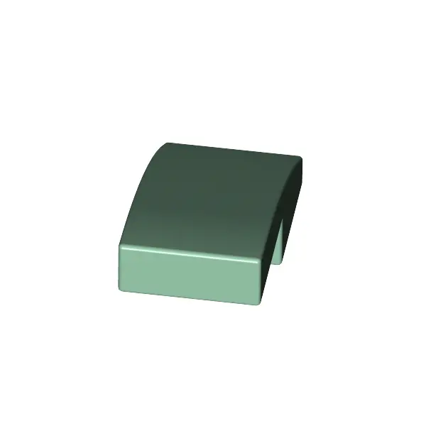 PLATE W. BOW 1X2X2/3