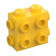 BRICK 1X2X1 2/3, W/ 8 KNOBS