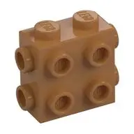 BRICK 1X2X1 2/3, W/ 8 KNOBS