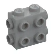 BRICK 1X2X1 2/3, W/ 8 KNOBS