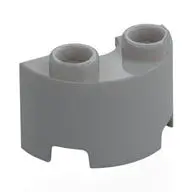 WALL ½ CIRCLE, 1X2, W/ 4.85 HOLE