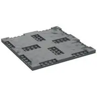 PLATE 16X16X2/3, W/ 8 CUT OUT