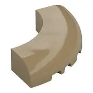 1/4 ARCH BRICK 5X5, W/ CUTOUT