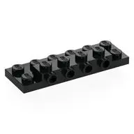 PLATE 2X6X2/3 W 4 HOR. KNOB