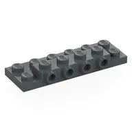 PLATE 2X6X2/3 W 4 HOR. KNOB