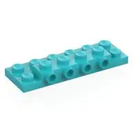 PLATE 2X6X2/3 W 4 HOR. KNOB