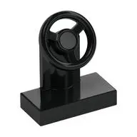 CONSOLE W/ST.WHEEL BL/BL