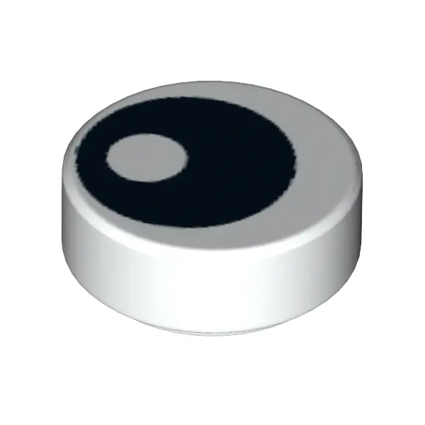 FLAT TILE 1X1 - ROUND "NO. 8"
