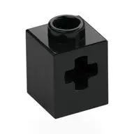 BRICK 1X1, W/ CROSS HOLE     