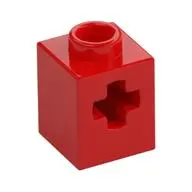 BRICK 1X1, W/ CROSS HOLE   
