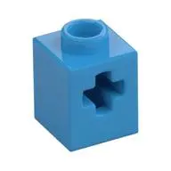 BRICK 1X1, W/ CROSS HOLE