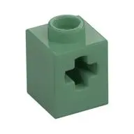 BRICK 1X1, W/ CROSS HOLE