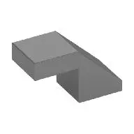 ROOF TILE 1X2, DEG. 45, W/O KNOBS, NO. 3