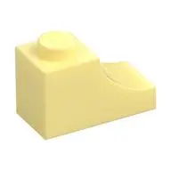 BRICK 1X2, OUTSIDE HALF ARCH, NO. 1