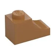 BRICK 1X2, OUTSIDE HALF ARCH, NO. 1