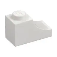 BRICK 1X2, OUTSIDE HALF ARCH, NO. 1