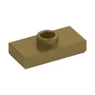 PLATE 1X2 W/ 1 KNOB, NO. 1
