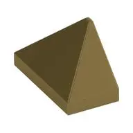END RIDGED TILE 1X2/45°, NO. 2