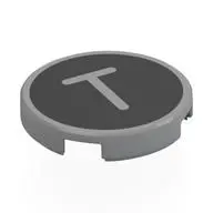 FLAT TILE 2X2, ROUND, NO. 1194