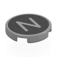 FLAT TILE 2X2, ROUND, NO. 1214