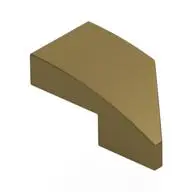 LEFT PLATE 1X2, W/ BOW, 45 DEG., NO. 1