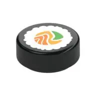 FLAT TILE 1X1, ROUND, NO. 176