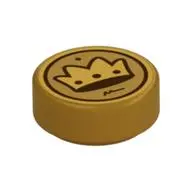 FLAT TILE 1X1, ROUND, NO. 178