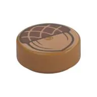 FLAT TILE 1X1, ROUND, NO. 196