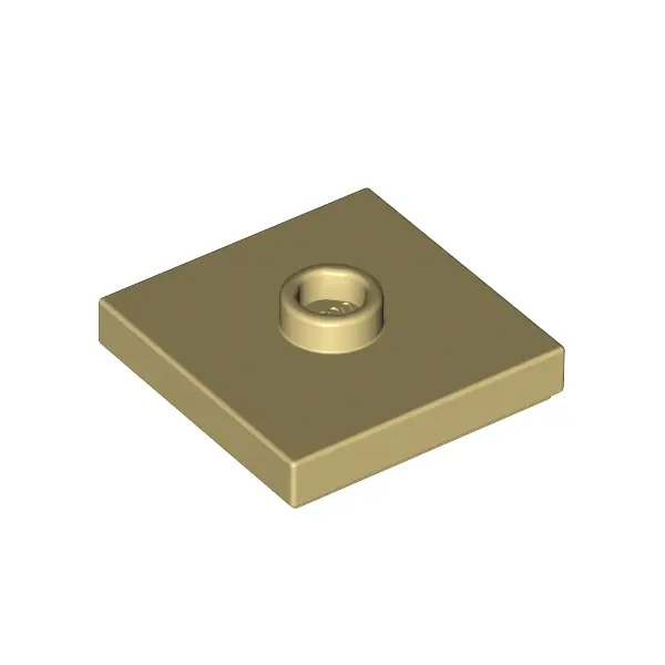 PLATE 2X2 W 1 KNOB