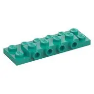 PLATE 2X6X2/3 W/ 4 HOR. KNOB