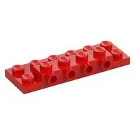 PLATE 2X6X2/3 W 4 HOR. KNOB