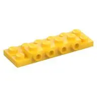 PLATE 2X6X2/3 W 4 HOR. KNOB