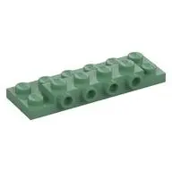 PLATE 2X6X2/3 W 4 HOR. KNOB