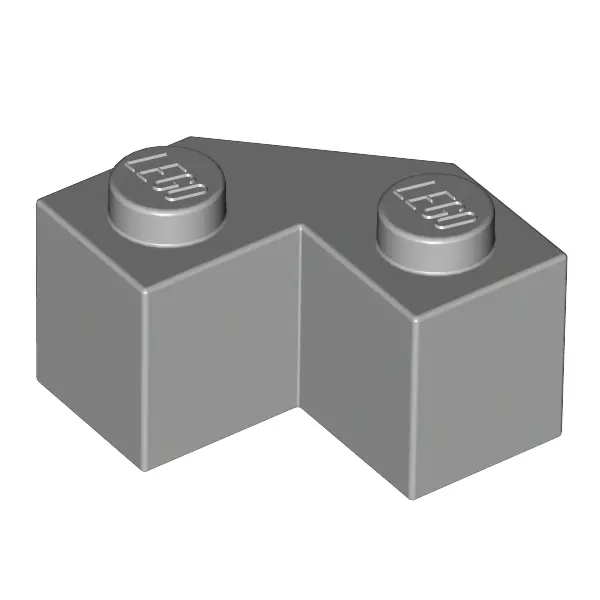 Brick 2x2 w. angle 45 degrees
