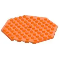 PLATE OCTAGONAL 10X10 W. SNAP