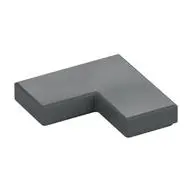 FLAT TILE CORNER 1X2X2