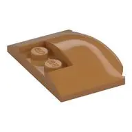 PLATE W. BOW 3X4X2/3 W. KNOBS