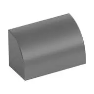 BRICK 1X2, OUTSIDE HALF BOW, NO. 12
