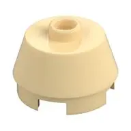 2X2 ROUND,SLOPE BRICK W. KNOB