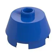 2X2 ROUND,SLOPE BRICK W. KNOB