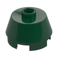 2X2 ROUND,SLOPE BRICK W. KNOB