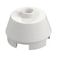 2X2 ROUND,SLOPE BRICK W. KNOB