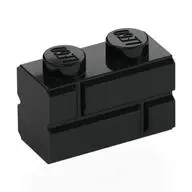 Profile brick 1x2 single gro.