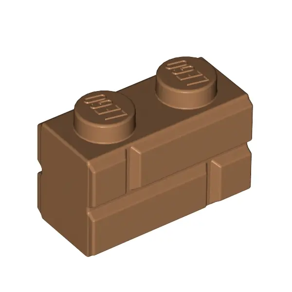 Profile brick 1x2 single gro.