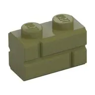 Profile brick 1x2 single gro.