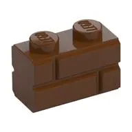 Profile brick 1x2 single gro.