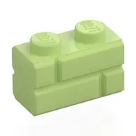 Profile brick 1x2 single gro.