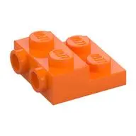 PLATE 2X2X2/3 W. 2. HOR. KNOB
