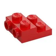PLATE 2X2X2/3 W. 2. HOR. KNOB