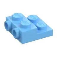 PLATE 2X2X2/3 W. 2. HOR. KNOB